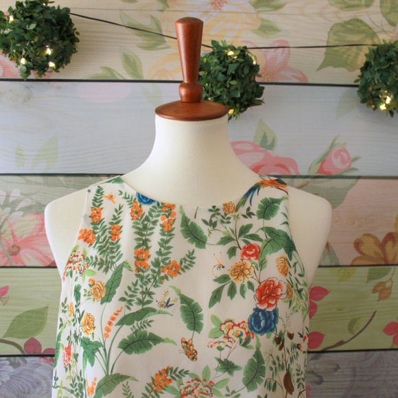 Max Studio Tops - Max Studio Bird Floral Insect Tank Top, Small NWOT